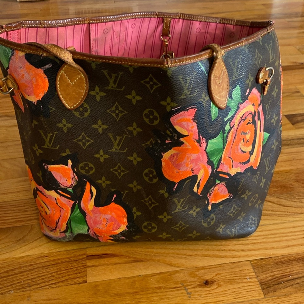Louis Vuitton Stephen Sprouse neverfull bag-damage